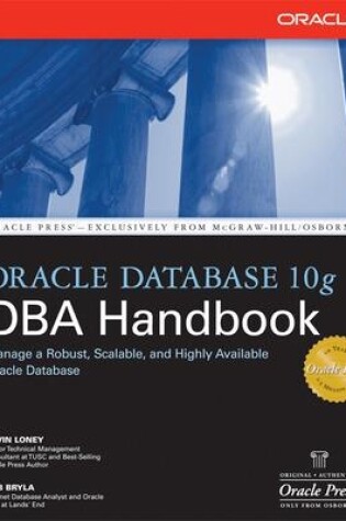 Cover of Oracle Database 10g DBA Handbook