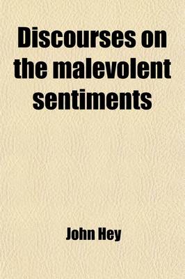 Book cover for Discourses on the Malevolent Sentiments