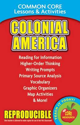 Book cover for Colonial America - Common Core Lessons & Activities