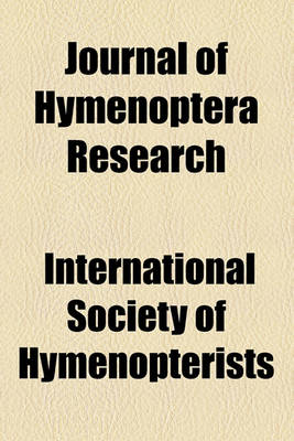 Book cover for Journal of Hymenoptera Research