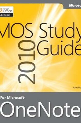 Cover of MOS 2010 Study Guide for Microsoft OneNote Exam