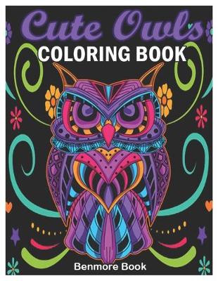 Book cover for Cute Owls Coloring Book