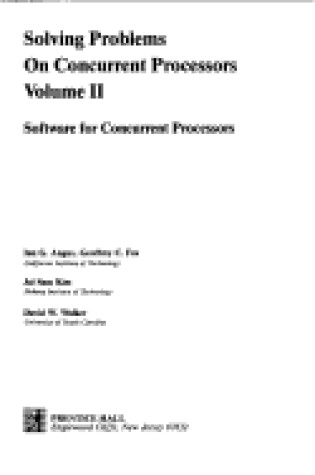 Cover of Solving Problems on Concurrent Processors