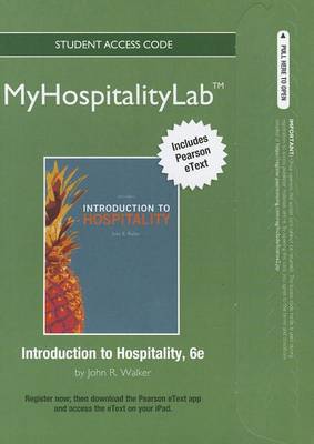 Book cover for 2012 MyHospitalityLab with Pearson eText -- Access Card -- for Introduction to Hospitality