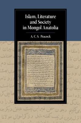 Book cover for Islam, Literature and Society in Mongol Anatolia