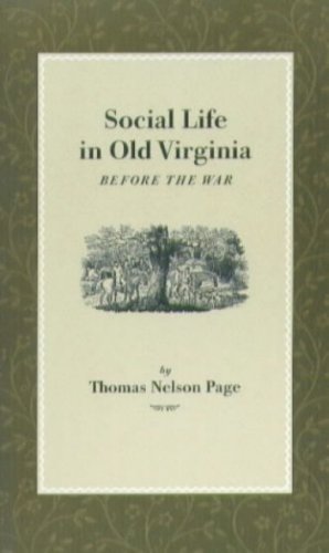 Book cover for Social Life in Virginia Before the War