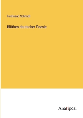 Book cover for Blüthen deutscher Poesie