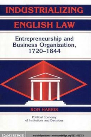 Cover of Industrializing English Law