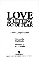 Book cover for Love is Letting Go of Fear