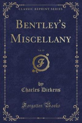 Book cover for Bentley's Miscellany, Vol. 19 (Classic Reprint)