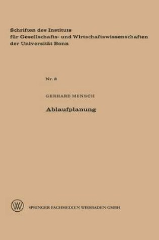 Cover of Ablaufplanung