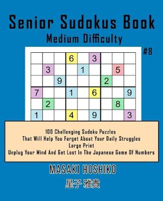 Book cover for Senior Sudokus Book Medium Difficulty #8