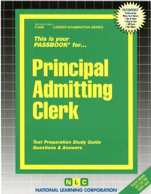 Book cover for Principal Admitting Clerk