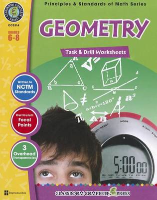 Book cover for Geometry: Task & Drill Sheets, Grades 6-8