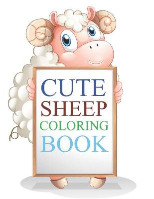 Book cover for Cute Sheep Coloring Book