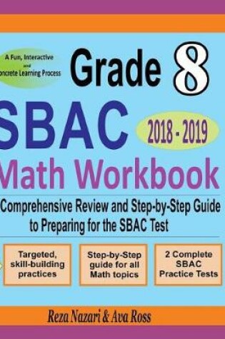 Cover of Grade 8 Sbac Mathematics Workbook 2018 - 2019