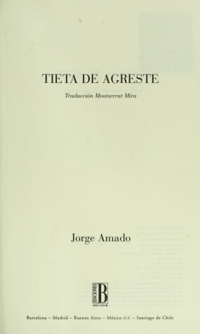 Book cover for Tieta de Agreste