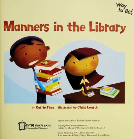 Book cover for Manners in the Library [Imagine Nation Books]