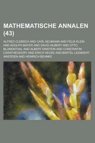 Cover of Mathematische Annalen (43 )