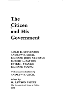Book cover for The Citizen and His Government