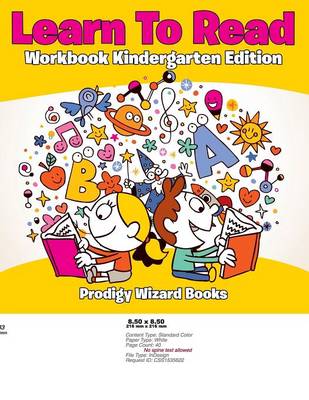 Book cover for Learn to Read Workbook Kindergarten Edition