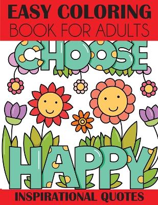 Book cover for Easy Coloring Book for Adults