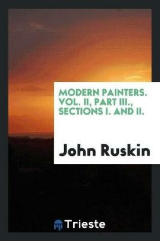 Cover of Modern Painters. Vol. II, Part III., Sections I. and II.