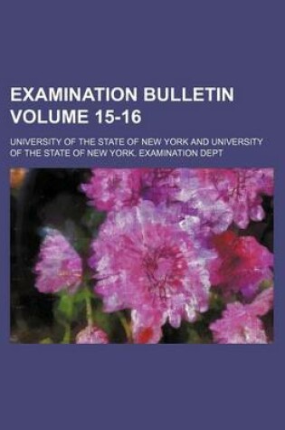 Cover of Examination Bulletin Volume 15-16