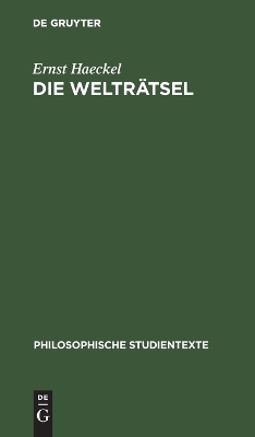 Book cover for Die Welträtsel