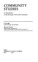 Cover of Community Studies