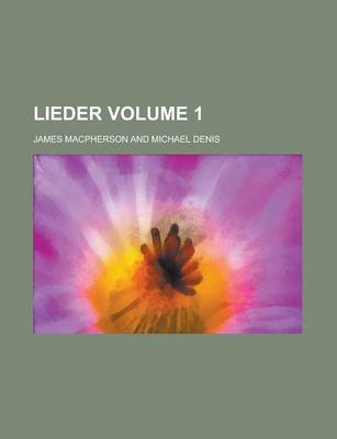 Book cover for Lieder Volume 1