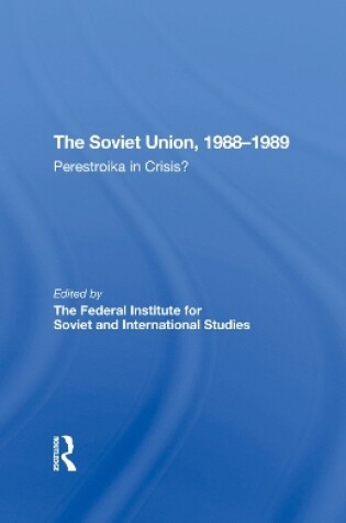 Cover of The Soviet Union 19881989