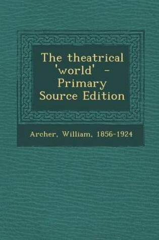 Cover of Theatrical 'World'