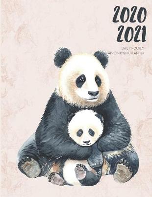 Book cover for Daily Planner 2020-2021 Watercolor Panda Bear Cub 15 Months Gratitude Hourly Appointment Calendar