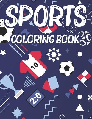 Book cover for Sports Coloring Book