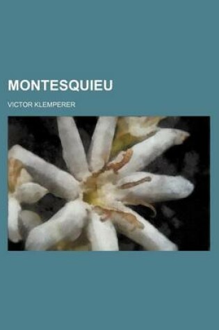 Cover of Montesquieu (1)