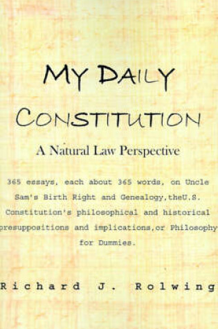 Cover of My Daily Constitution