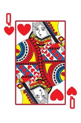 Book cover for Queen of Hearts Lined Notebook