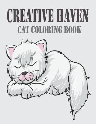 Book cover for Creative Haven Cat Coloring Book