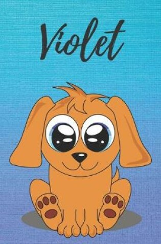 Cover of Violet dog coloring book / notebook / journal / diary