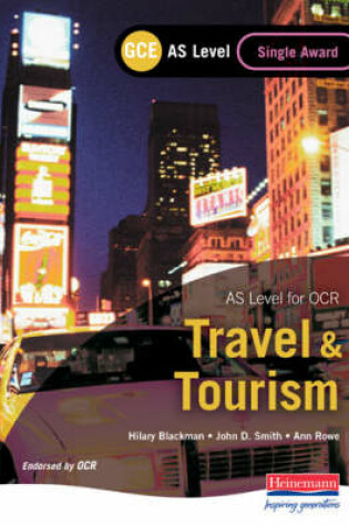 Cover of GCE AS Travel and Tourism Single Award for OCR