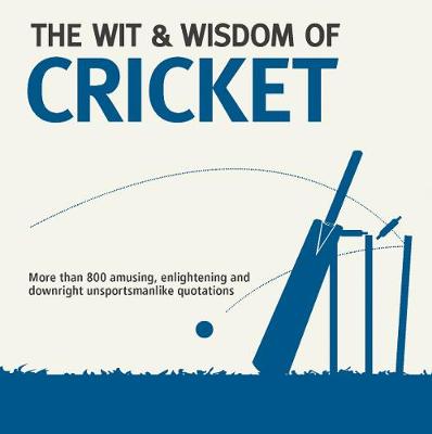 Book cover for Wit & Wisdom: Cricket