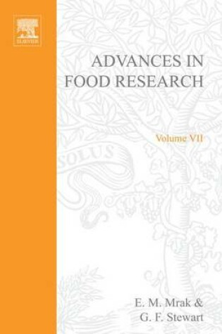 Cover of Advances in Food Research Volume 7