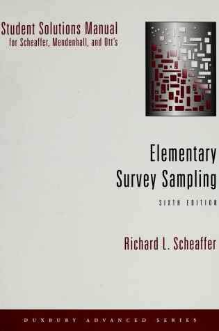 Cover of SSM Elem Survey Sampling 6e