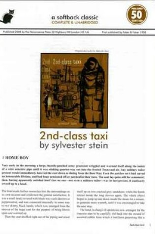 Cover of 2nd Class Taxi