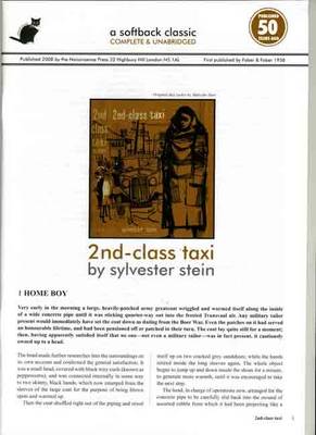 Book cover for 2nd Class Taxi