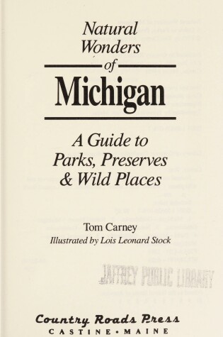 Cover of Natural Wonders of Michigan