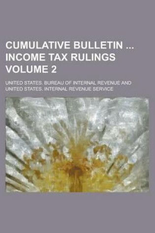 Cover of Cumulative Bulletin Income Tax Rulings Volume 2