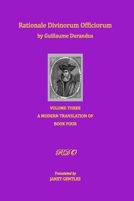 Cover of Rationale Divinorum Officiorum by Guillaume Durandus, Volume Three