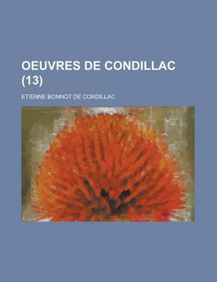 Book cover for Oeuvres de Condillac (13)